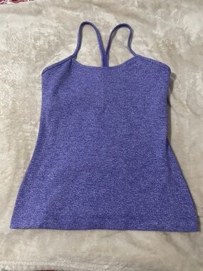 lululemon athletica Heather Purple Strappy Tank